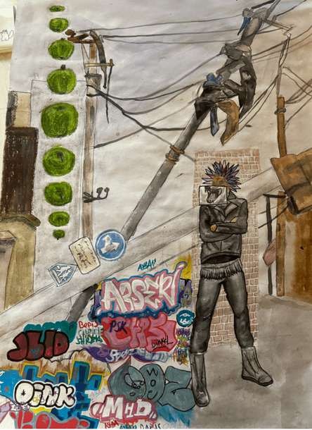 Final work, 50 cm × 35 cm