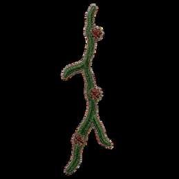 Embroidered branch