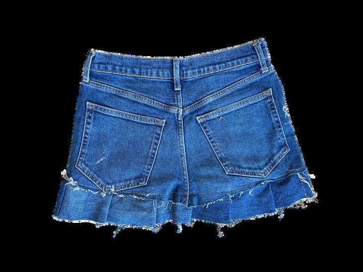 Denim skirt, back
