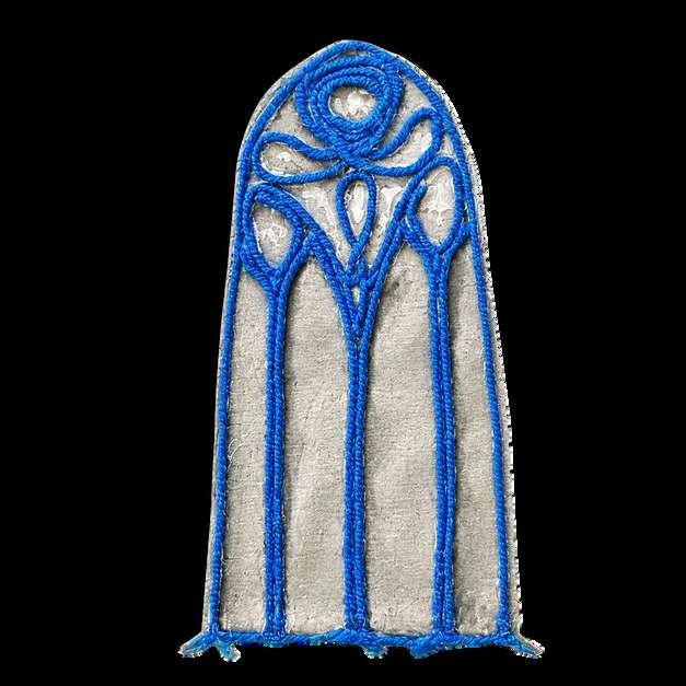 Embroidered window