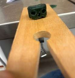 Carving the wax